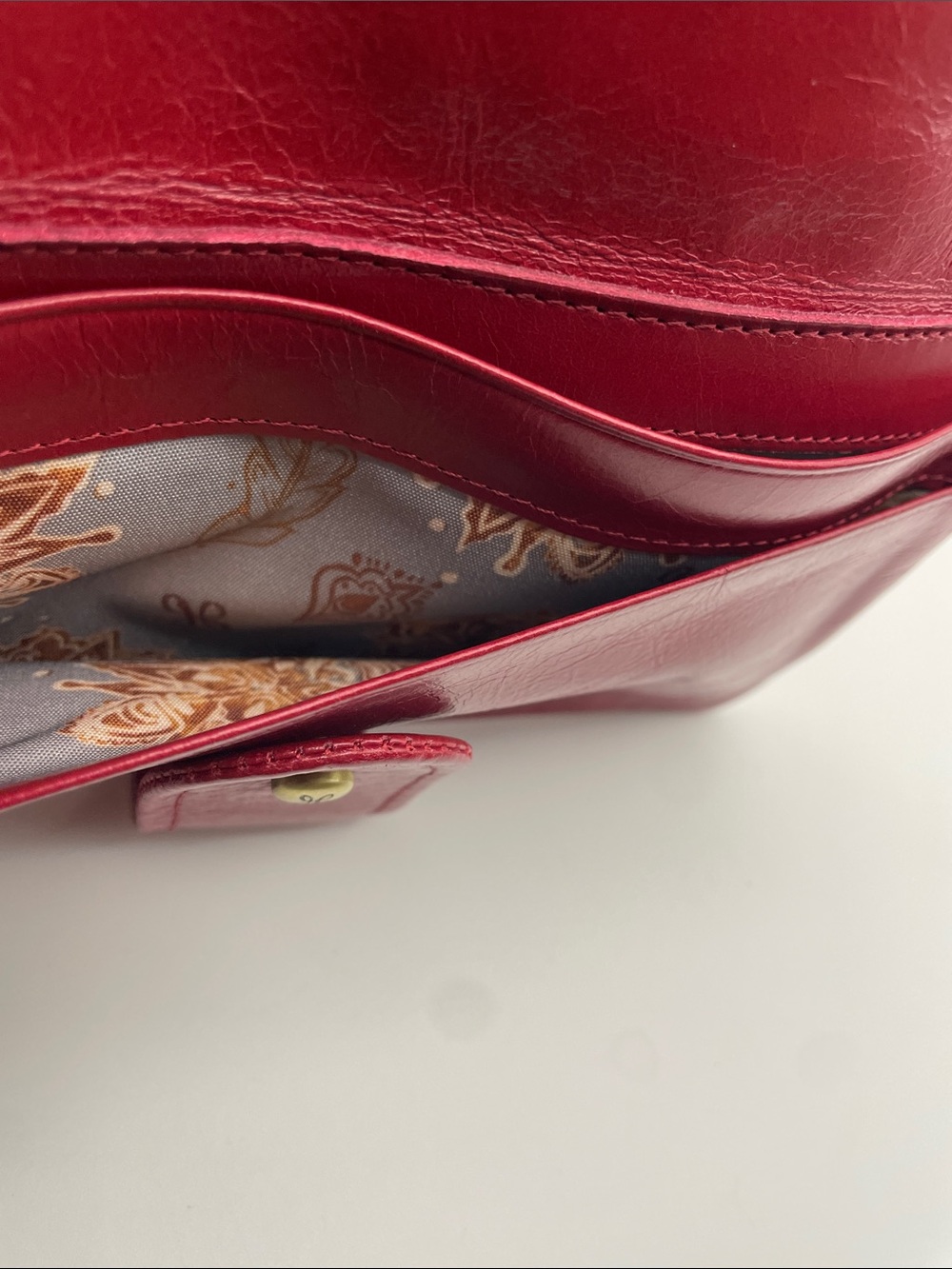 HOBO Torch Leather Wallet - Cardinal Red - Picture 8 of 16